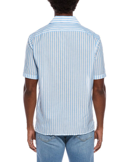 linen-blend sport shirt