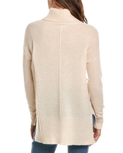 cashmere cowl tunic sweater