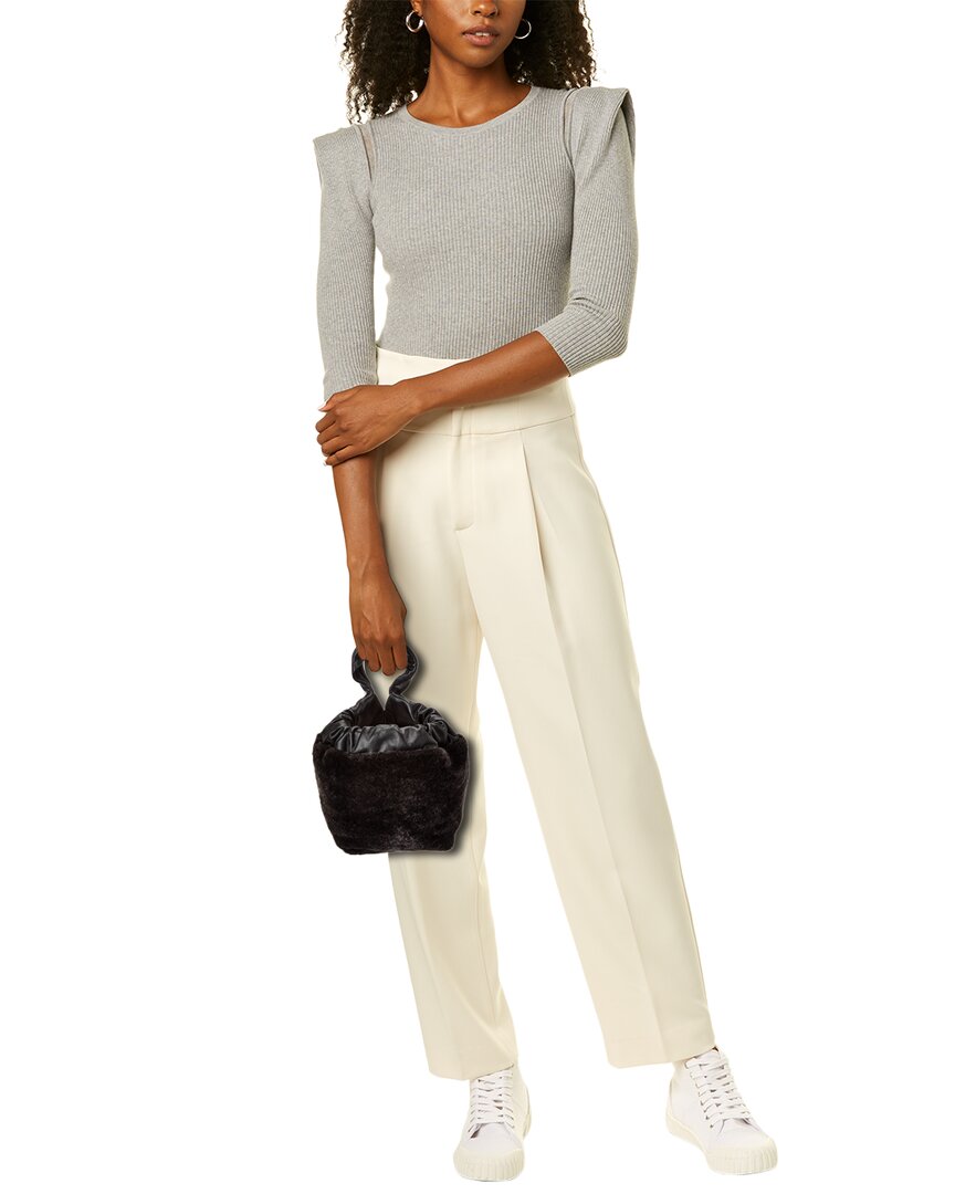 drawstring leather bucket bag