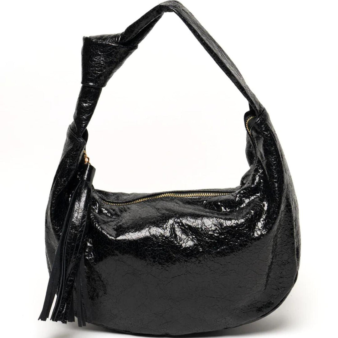 One Size - black crinkled