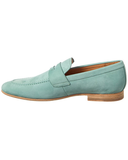 suede penny loafer