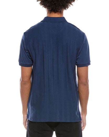 popcorn pique polo shirt
