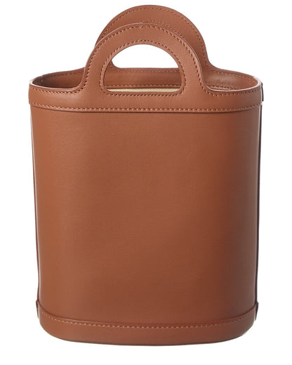 tropicalia leather bucket bag