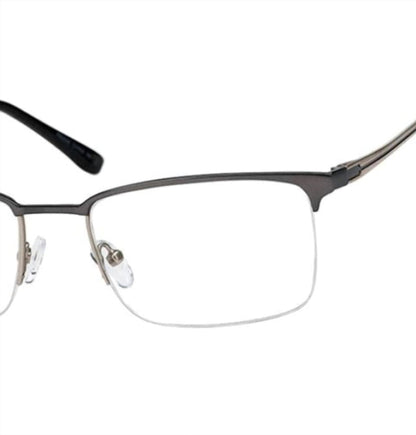 men's h287 rectangle eyeglasses in matte grey