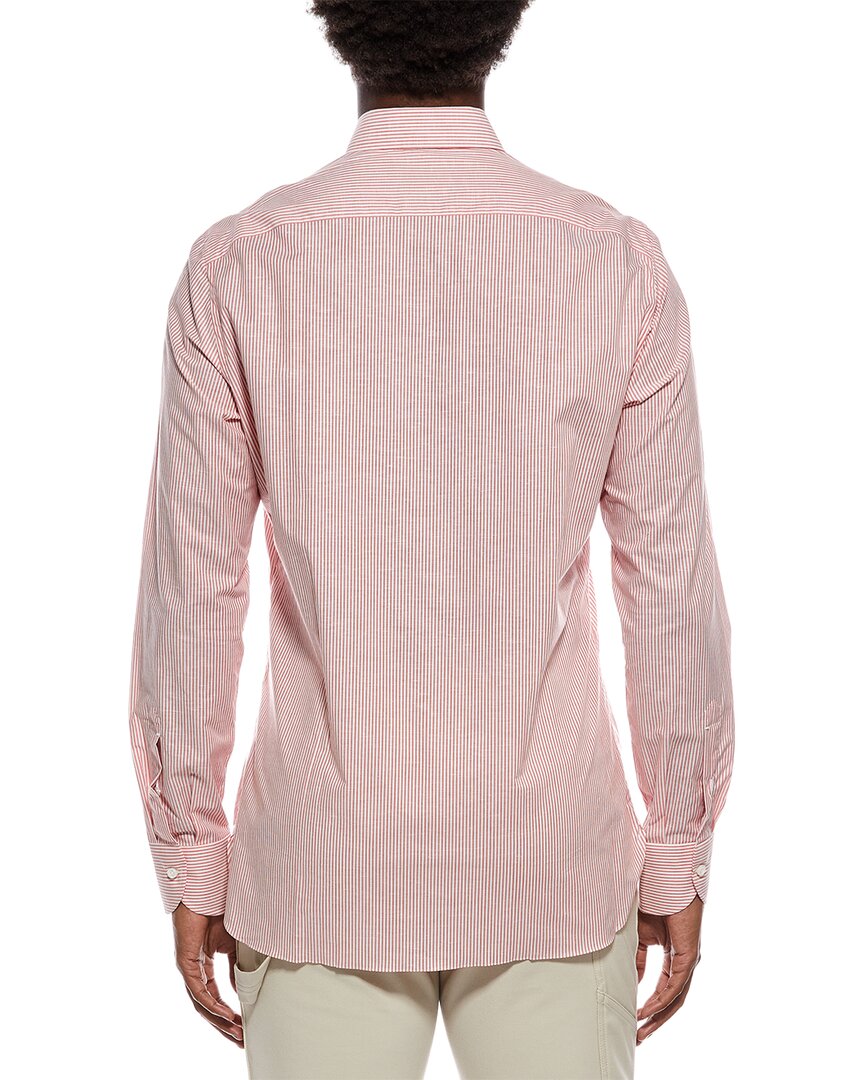 linen-blend dress shirt