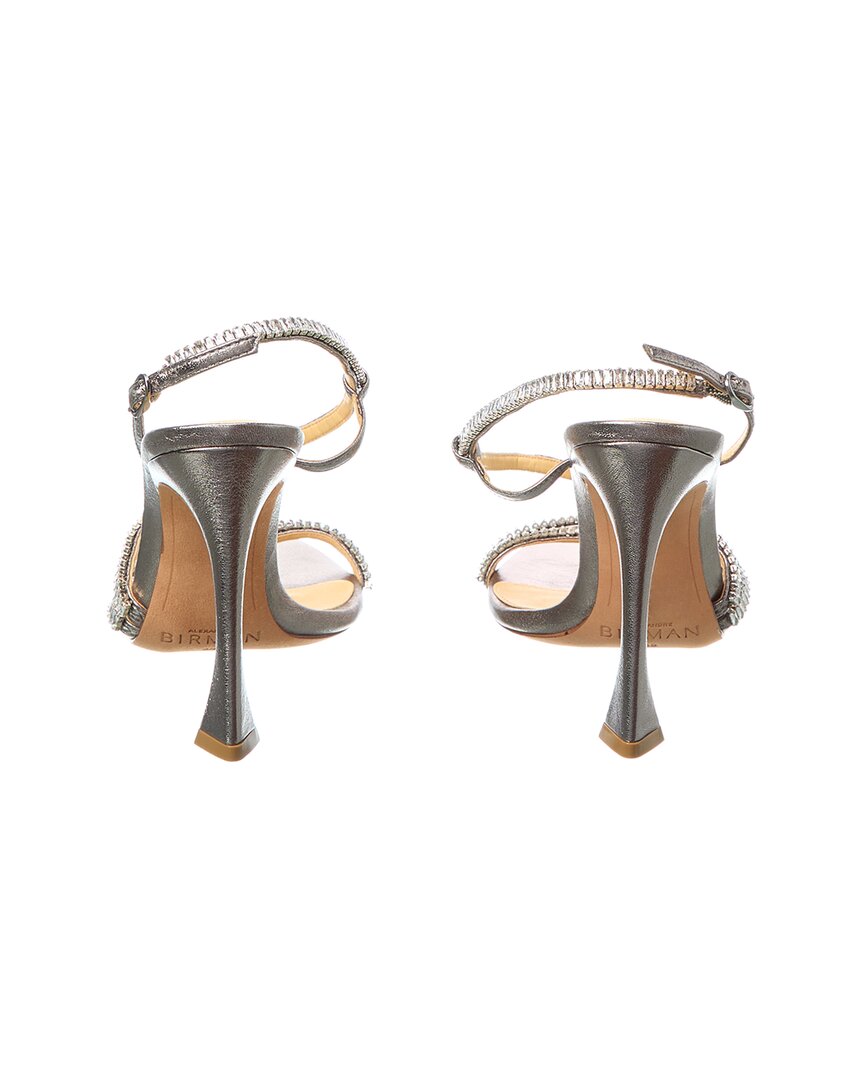 alana zircone 100 leather sandal silver (authentic pre-loved)
