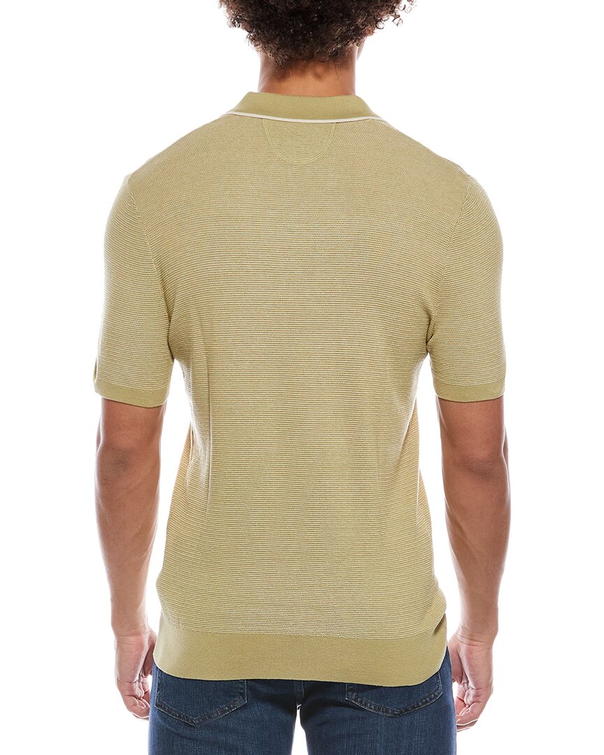 silk-blend johnny collar shirt