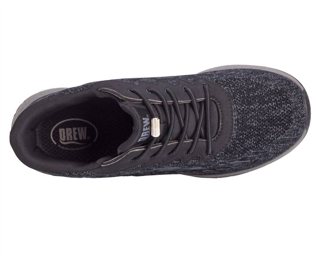 men's explore slip on sneakers in black mesh combo