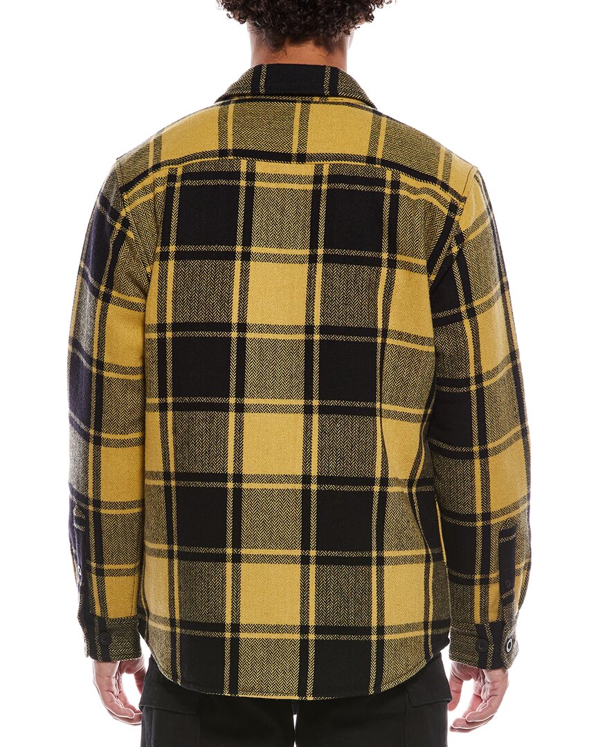 wool-blend shirt jacket