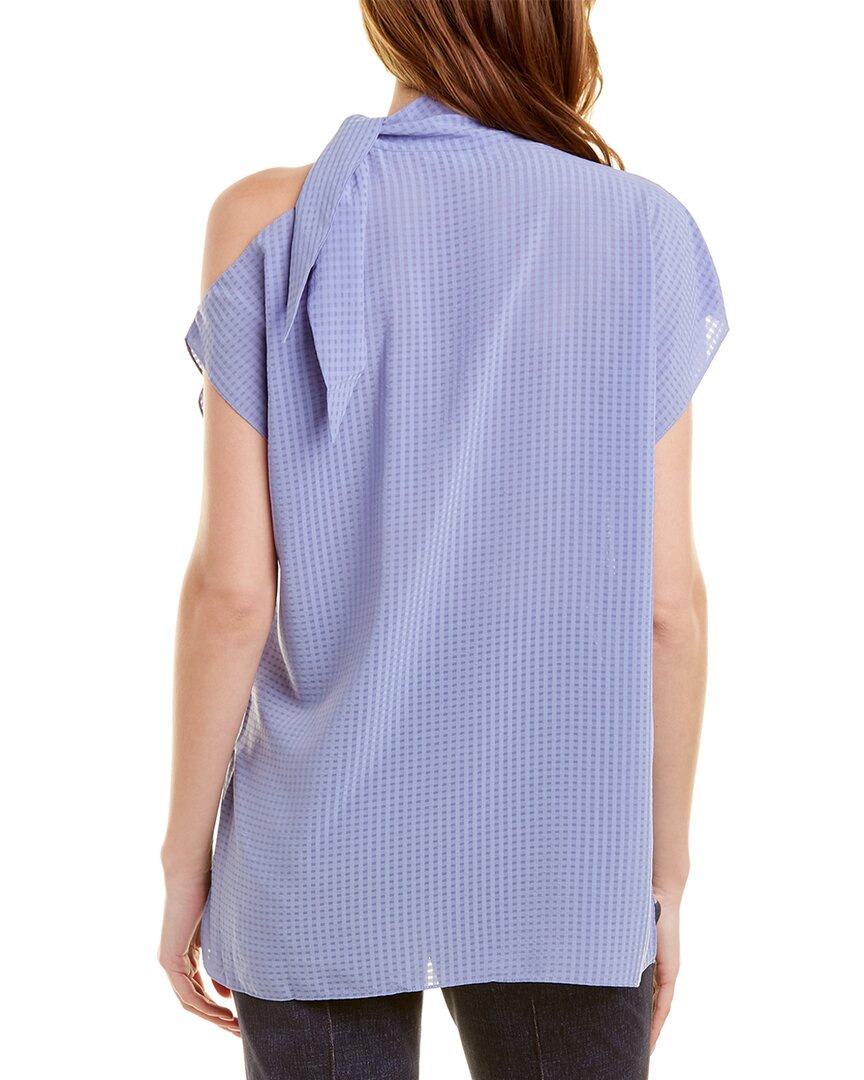 sheer check top