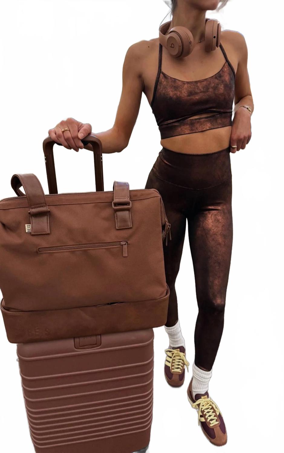 isla racerback top in brown