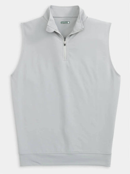 men's venture performance quarter zip vest in alloy