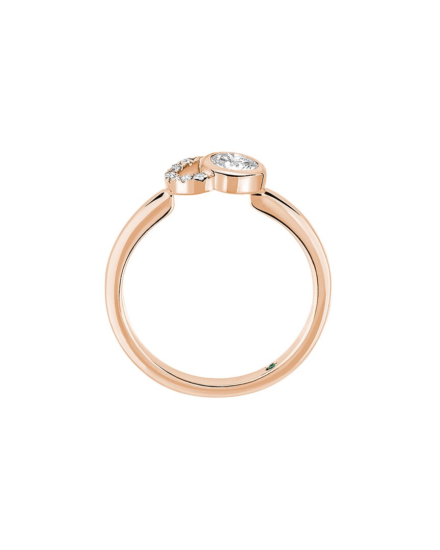 18k 0.35 ct. tw. lab grown diamond ring