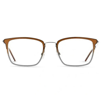 men's 30179l square eyeglasses in brown