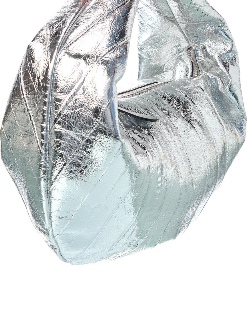 olivia metallic leather hobo bag
