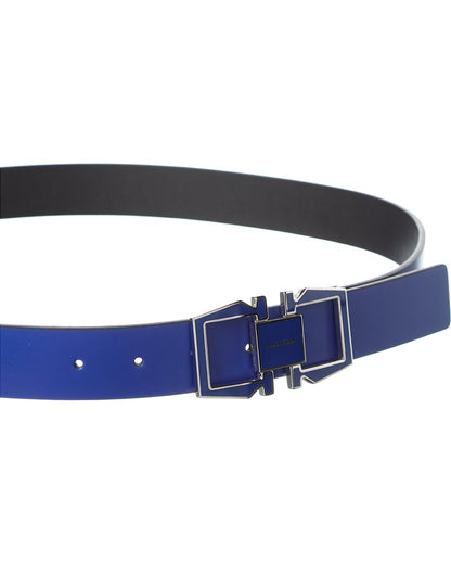 ferragamo gancini reversible & adjustable leather belt