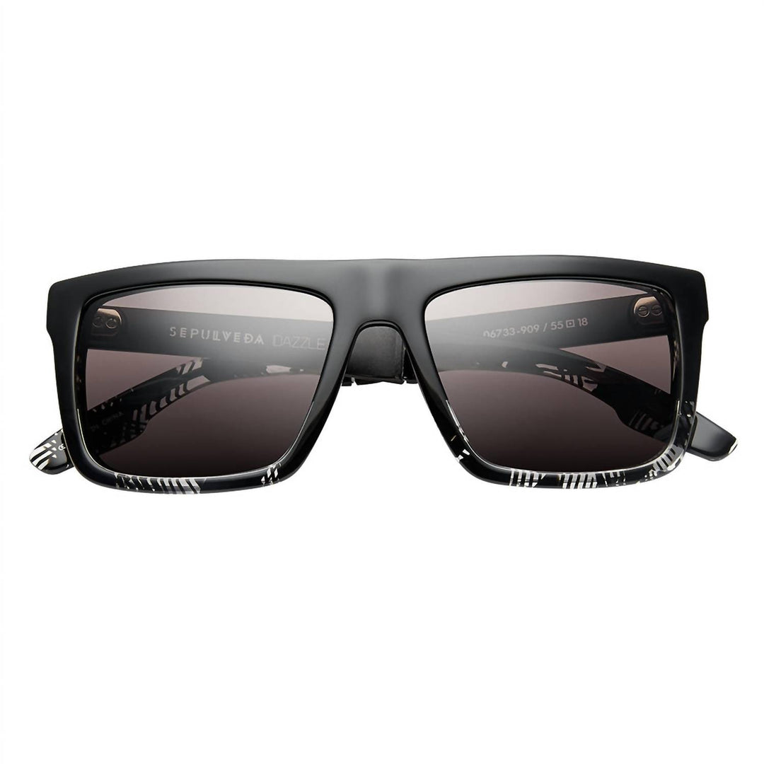 One Size - polished dazzle - brushed black / grey lens