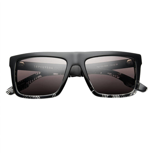One Size - polished dazzle - brushed black / grey lens