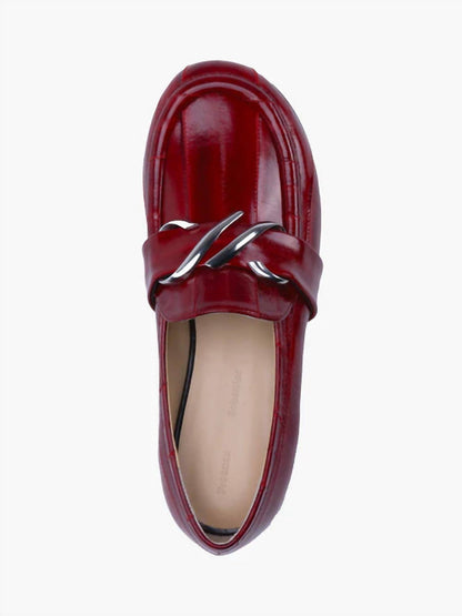 monogram loafers in rosewood