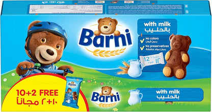BARNI CAKE WITH MILK 12 PACK