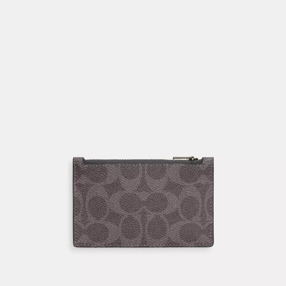 zip card case in signature