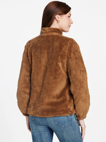 fatima teddy zip sweatshirt