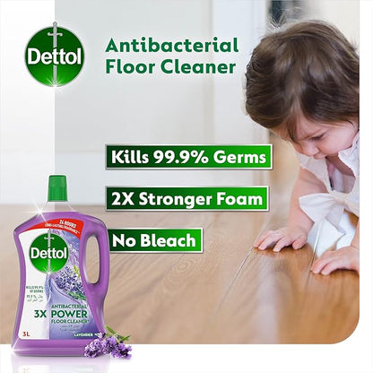 Dettol Antibacterial Floor Cleaner Lavender 3 ltr