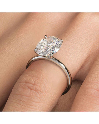 14k 6.00 ct. tw. lab-grown diamond ring