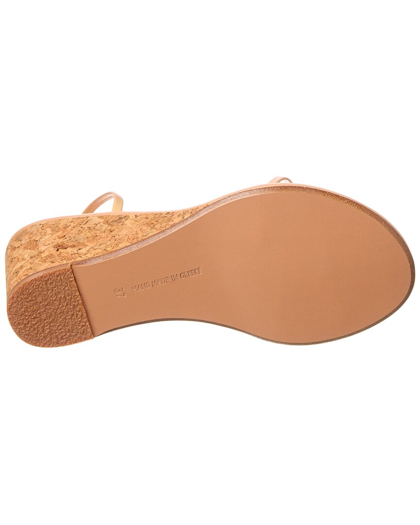chora mid wedge leather sandal