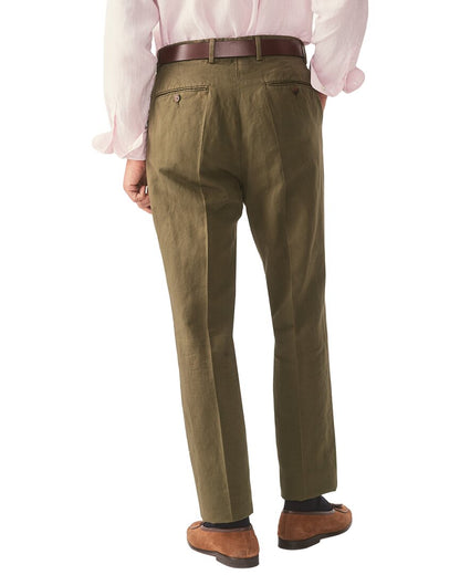 green oxford pant