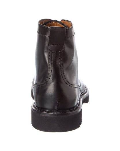 lace-up leather boot