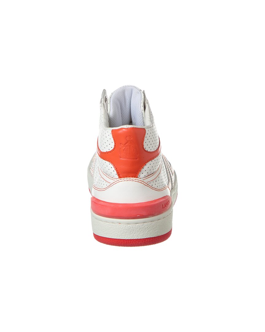 clay leather high-top sneaker