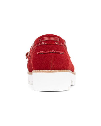 harlie02 suede lug bottom boat shoe