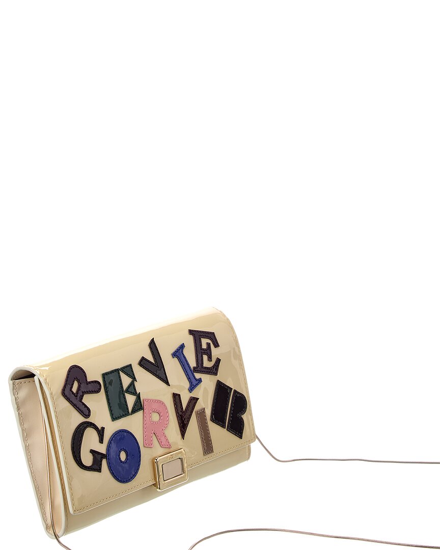 mini buckle patent wallet on chain