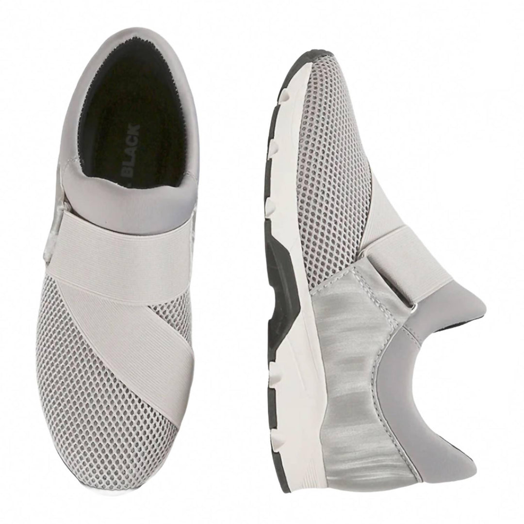 women's banded shoes in grey