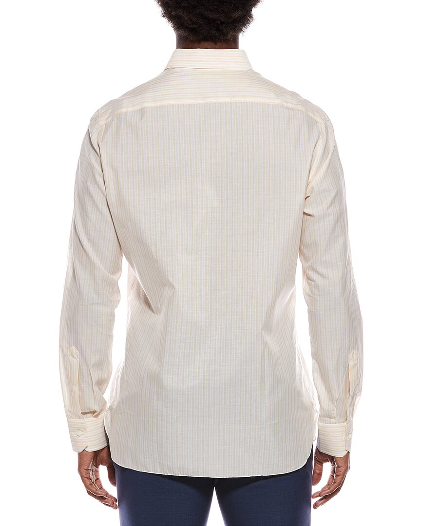 linen-blend shirt