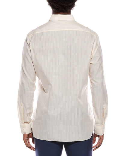 linen-blend shirt
