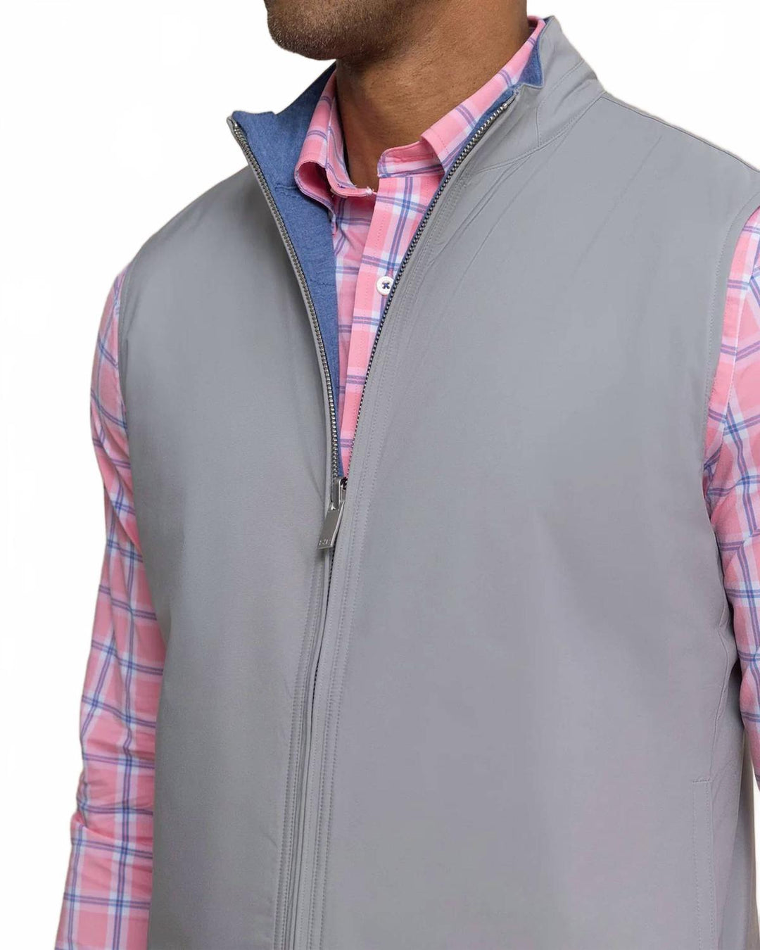harbor reversible vest in steel
