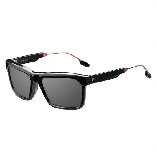 One Size - black & copper/ grey lens