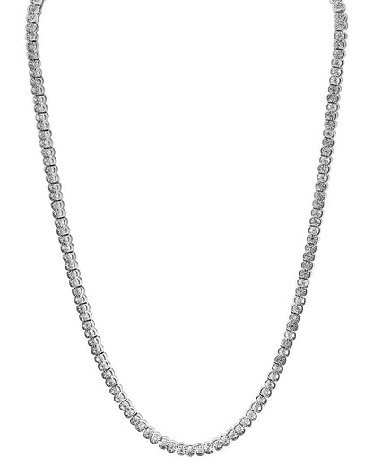 silver 1.28 ct. tw. diamond necklace