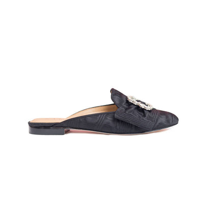 cheers moire mule in black