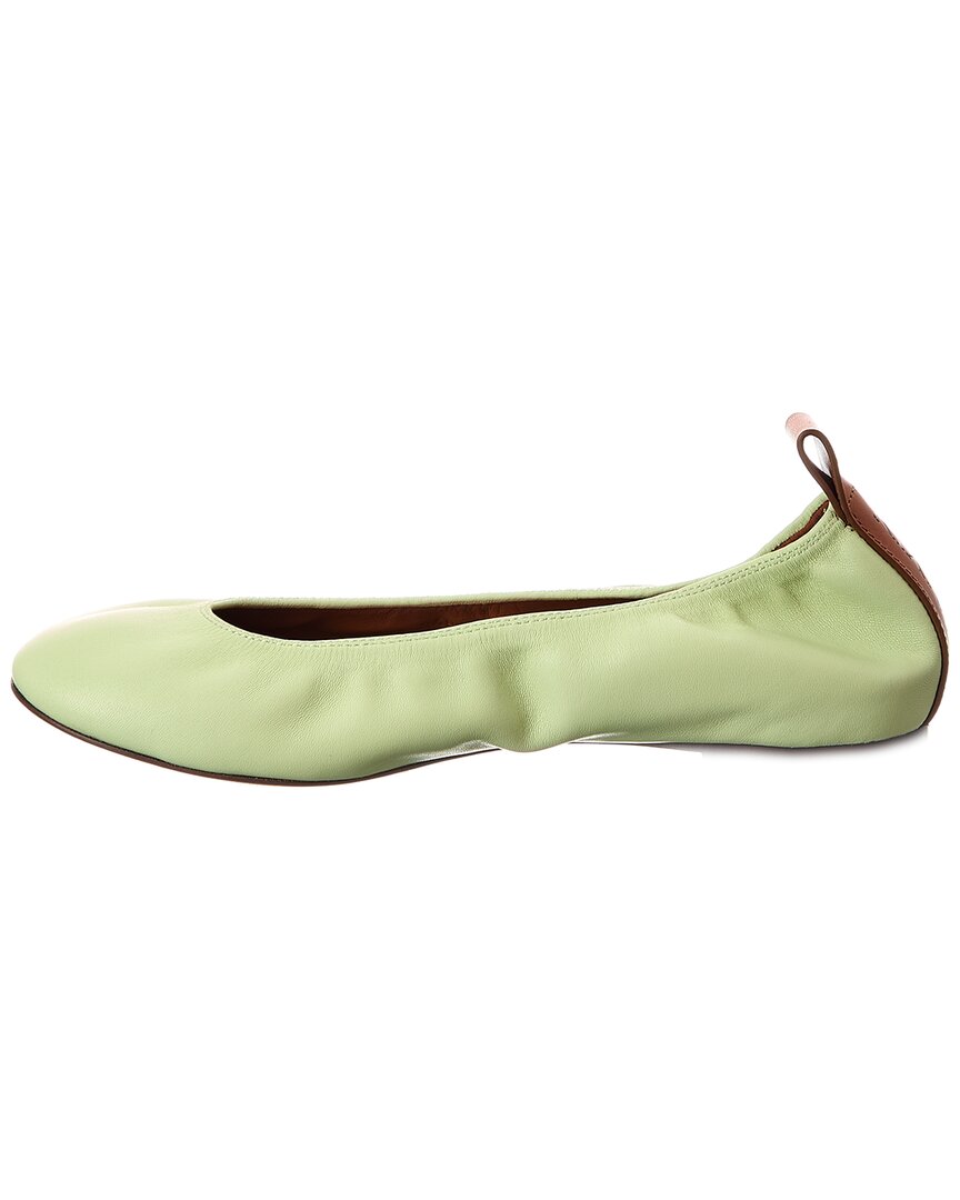 leather ballerina flat