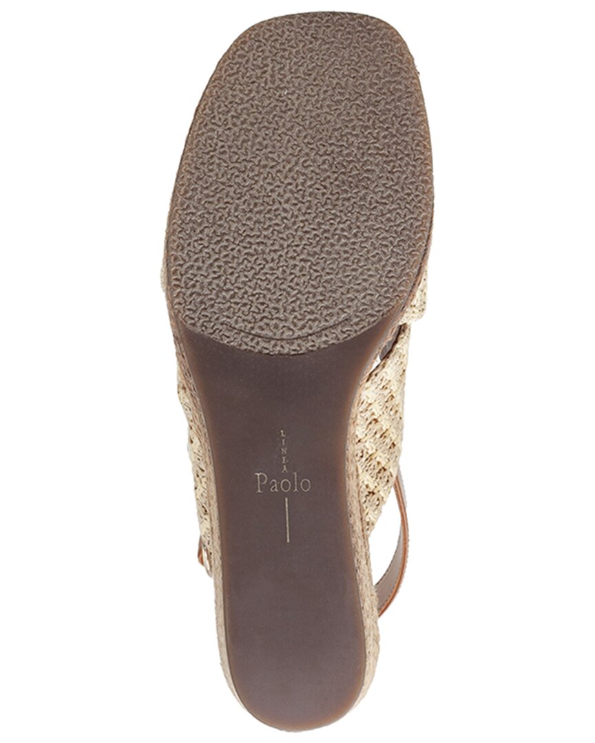valery-l woven & leather wedge slingback sandal