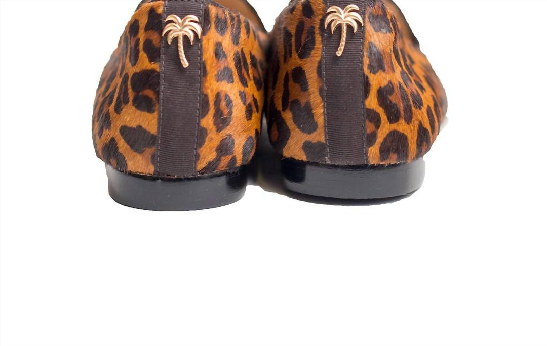 cheetah calf hair slipper in mocha
