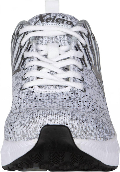 men's steadfast running shoe in white/grey