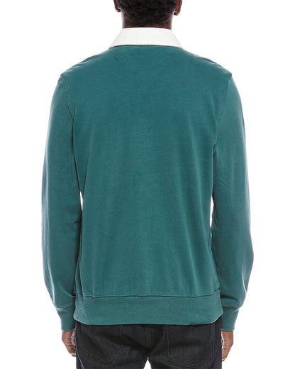 knit rugby polo shirt
