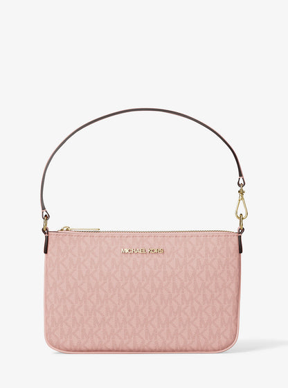 jet set small signature logo convertible wristlet