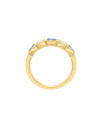 gold over silver 1.12 ct. tw. lab-grown diamond ring