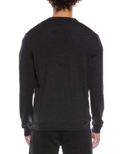 zanone by  v-neck wool-blend cardigan