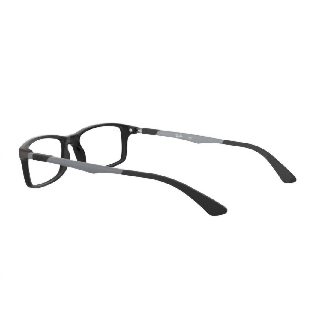 unisex rx7017 glasses in shinny black